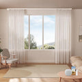 Remac M1 Motorized Curtain Track, Smart Ceiling Track System No Cutting, Adjustable Rail Works with Matter, Alexa, Apple HomeKit, Google, Wall/Ceiling Mount for Bedroom Living Room 66"-114"