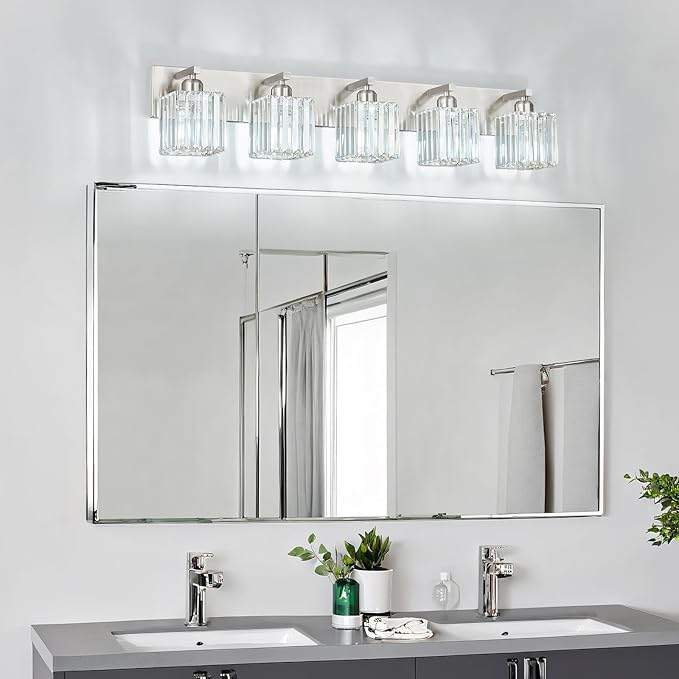 BubbleGlassBallWallSconcesBathroomLightFixturedFinish,3-LightRibbedGlobesLamps,WallMountedVanityLightFixtureforBedsideStairwayHallwayPorch