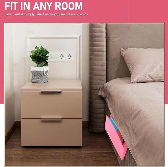 Elegant Bedside Felt Storage Compact Cabinet for Laptop Phone Essential Bedside Items
