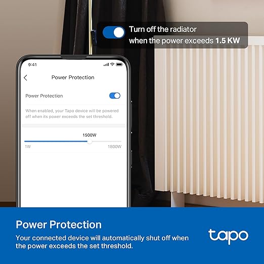 TP-Link Tapo Smart Plug Mini, Matter Compatible, Compatible with Alexa, Google Home & Samsung SmartThings, Energy Monitoring, 15A, UL Certified, 2.4G Wi-Fi Only, Tapo P110M(2-Pack)