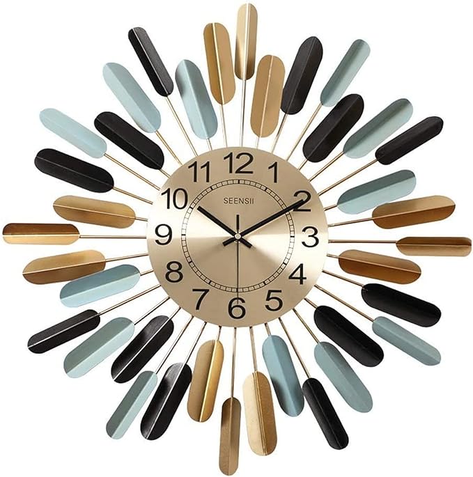 Modern Minimalist Living Room Wall Decoration at Home Style Creative Clock Electronic Light Modern Art