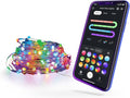 Globe Electric 50597 Wi-Fi Smart Multicolor Changing RGB LED Music Sync Plug-in Fairy Lights, No Hub Required, Voice Activated, 10 Meters/32.8 Feet, IP65 Rated, Indoor, Outdoor