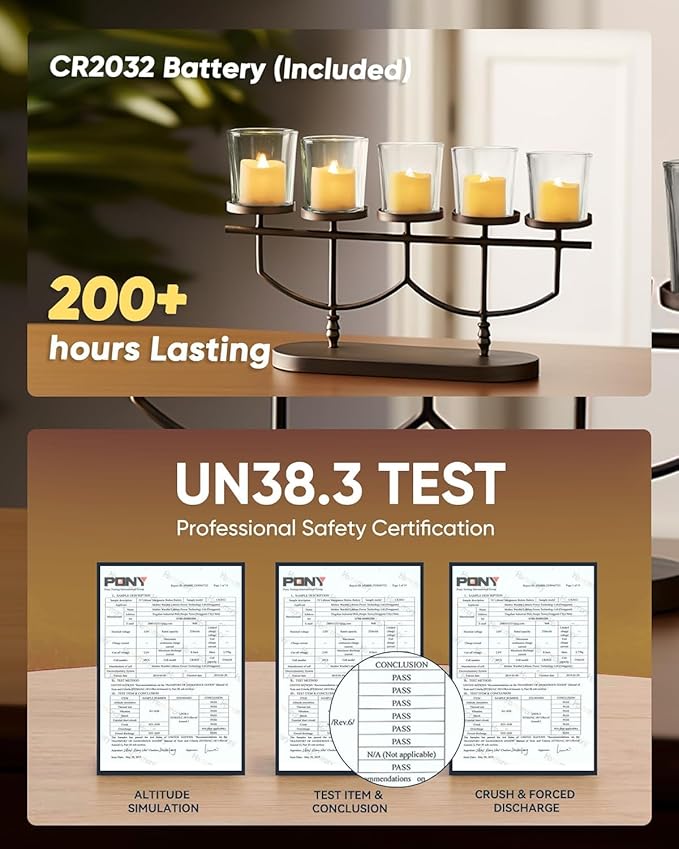 Homemory 50Pack Flameless LED Votive Candles, 200+Hour Lasting Electric Fake Candles, Battery Operated Tealights in Warm White for Wedding, Proposal Anniversary, Romantic Decor (Ivory Base)