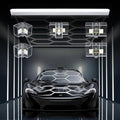 Hexagon LED Garage Light Long Tube Accessory Kit | Includes 46.5-inch Long Tube, 2 x 90° Two-Way Connectors, 1 x 90° T Connector, 2 x 180° Two-Way Connectors