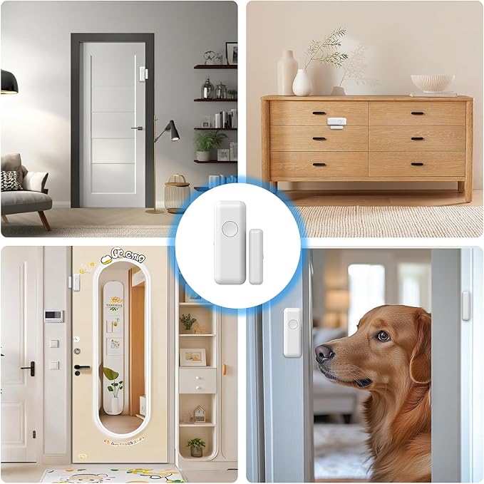 PGST Home Security Systems for House, Wireless Home Security Alarm System, Door/Window Sensor Motion Sensors with App Alert, WiFi+GSM 4G Home Alarm System No Subscription（103-C）