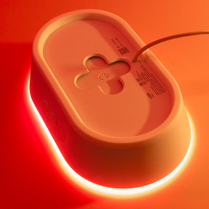 LIFX Luna Smart Lamp, 1000 LM Wi-Fi & Matter 1.3 Compatible, Alexa & Apple HomeKit Compatible, Plug-In Bedside Table Lamp & Wall-Mount, Color Changing Wall Wash, Sunrise/Sunset Effect, No Hub Required