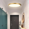 9Inch LED Ceiling Light Flush Mount Fixture, 18W(180W Equivalent), 1800LM, 4000K Natural White, IP40, Flat Modern LED Ceiling Lights for Bedrooms, Living Rooms, Bathrooms, Stairwells, etc.(Gold)