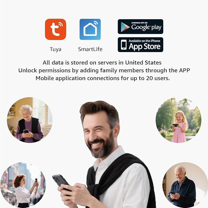 1080p Video Doorbell intercom withMonitor System, WiFi Video Intercom 1080FHD Metal Camera, 7 inch Two Monitor with32GB Card, Tuya APP, Two-Way Audio,Detection, Unlock for Single-Family Home