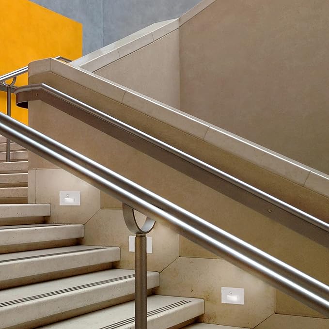 Ciata LED Indoor & Outdoor Motion Sensor Lights - Deck & Stair Lights with PIR Motion & Dusk to Dawn Sensor - White