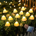 JMEXSUSS Solar Mushroom Lights for Outside, 20 LED 36FT Solar String Lights Outdoor Waterproof, 8 Modes Solar Pathway Lights for Garden Patio Yard Decorations, Mushroom