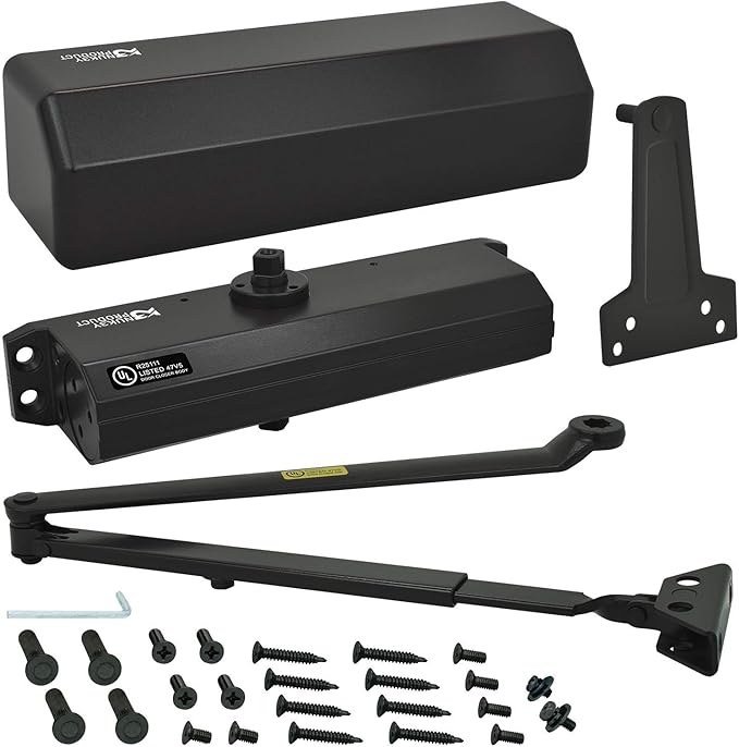 Nuk3y 9000 Series Grade 1 Heavy Duty Door Closer, Multi-Mount, Adjustable Size 1-6, ADA Compliant, UL Listed