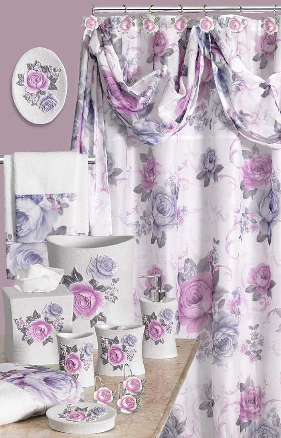 Zahari Home Michelle 3 Piece Bath Towel Set - Bath, Hand and Wash Towels with Modern Decor, Unique Design and Beautiful Floral Pattern