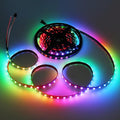 ALITOVE 16.4FT WS2812B LED Strip Individually Addressable 300 Pixels Strip Light 5V Upgraded Adhesive RGB IC LED Tape Light IP20 (Power Supply and Controller Need to be Purchased Separately)