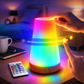Kids Night Light Table Lamps: Dimmable LED Touch Lamp for Baby & Nursery | Eye-Caring Soft Warm White USB Rechargeable Portable Bedside for Bedroom Living Room Camping