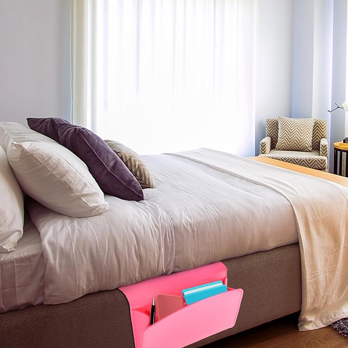 Elegant Bedside Felt Storage Compact Cabinet for Laptop Phone Essential Bedside Items