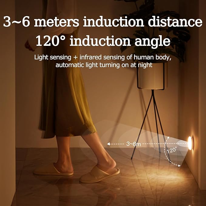 Night Light with Smart Sensor Dusk to Dawn Sensor LED Warm White Ambient Lighting Bedroom Bathroom Nursery Hallway Kitchen Stairs 2 Packs