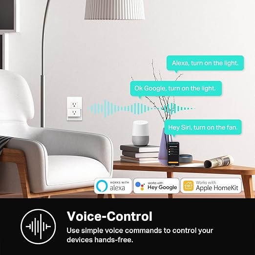 Kasa Smart Plug Mini 15A, Apple HomeKit Supported, Smart Outlet Works with Siri, Alexa & Google Home, UL Certified, App Control, Scheduling, Timer, 2.4G WiFi Only, 2 Count (Pack of 1) (EP25P2), White