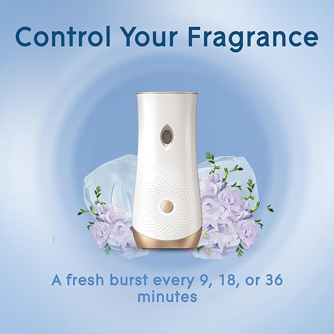 Glade Automatic Spray Refill and Holder Kit, Air Freshener for Home and Bathroom, Clean Linen, 6.2 Oz