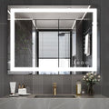32x24 inch Wall Mounted LED Bathroom Mirror with 3000K-6000K Dimmable, Anti-Fog, Lighted Bathroom Mirror with Smart Touch Button, Memory Function(Horizontal/Vertical)