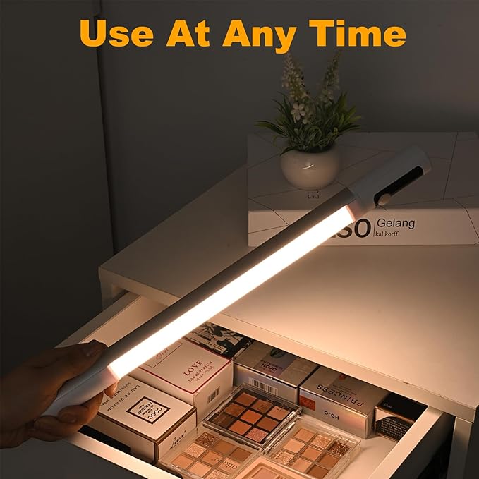 Under Cabinet Lighting,15.2" 2Pack Sensor Light Indoor with Battery Level Display Function,Closet Light can be Disassembled for Handheld use,wireless under cabinet lights fo Wardrobe,Bedroom, Kitchen