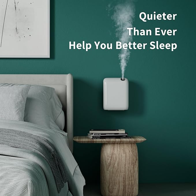 Smart 200ml Waterless Essential Oil Diffuser, 1500 sq.ft Coverage Scent Air Machine for Home, Portable Scent Diffuser, Wall Mounted Cold Air Scent Diffusers for Home Large Room Hotel Office