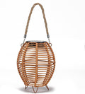 Outdoor Rattan Lanterns, Decorative Hanging Lights for Patio Garden Backyard （Two Pack）(Style 3)