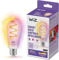 WiZ Connected Color ST19 Color Filament LED Smart Bulb - Pack of 1-300 Lumen - E26 Indoor - Connects to Your Existing Wi-Fi - Control with Voice or App + Activate with Motion - Matter Compatible