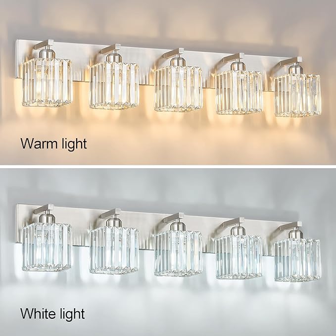 BubbleGlassBallWallSconcesBathroomLightFixturedFinish,3-LightRibbedGlobesLamps,WallMountedVanityLightFixtureforBedsideStairwayHallwayPorch
