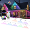 Permanent Outdoor Lights, 150ft RGB+IC Smart Outdoor Lights for House with 75 LED, IP67 Waterproof LED Light for Outdoor Decorations, Work with Remote, APP