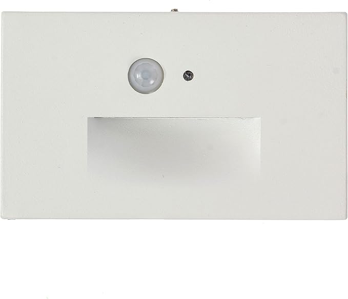Ciata LED Indoor & Outdoor Motion Sensor Lights - Deck & Stair Lights with PIR Motion & Dusk to Dawn Sensor - White