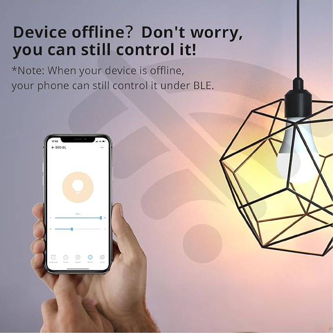 LED Smart Light Bulbs, Color Changing Light Bulb Work with Alexa & Google Home, Preset Scene, Music Sync, A60 E26 2.4GHz RGBTW WiFi Bluetooth Light Bulb 9W, 806LM