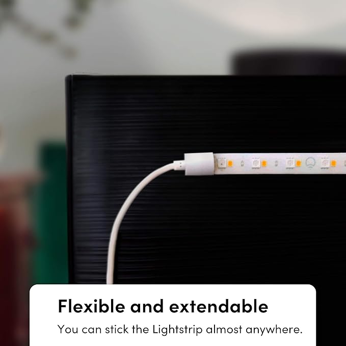 LIFX Smart WiFi Light Strip 6.6ft (Polychrome Multicolor, 8 Addressable Zones) Cuttable & Extendable Up to 32.8ft, Works with Alexa, Google Home & Siri, LED Strip Kit with Controller & Power Supply