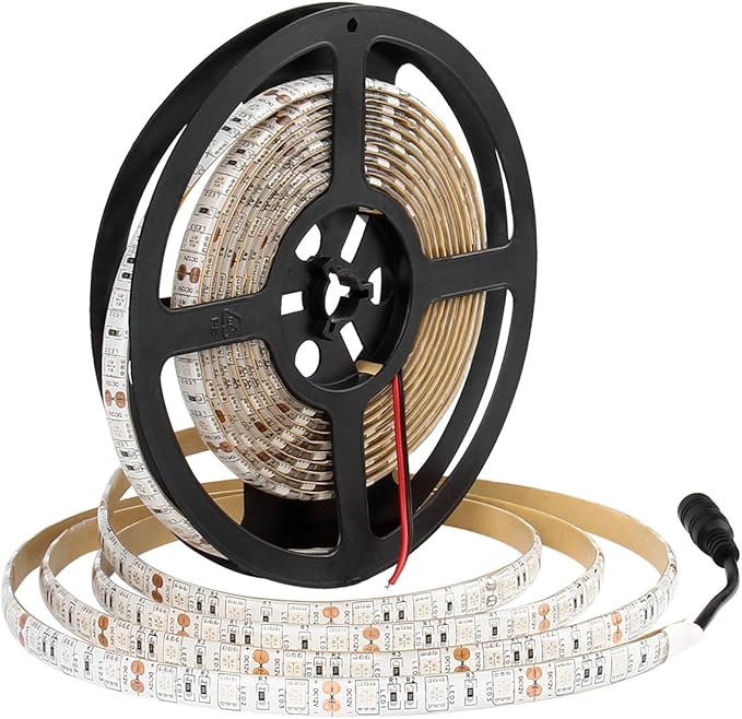 SUPERNIGHT Green LED Light Strip, 16.4ft Bright Green LED Tape Lights, 300 Units SMD 5050 LEDs, IP65 Waterproof Flexible Rope Lights for Room, Kitchen, Under Cabinet Lighting, Party