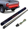 Nilight Truck Tailgate Light Strip 48" Aluminum Frame Triple Row 780 LED Bar with Red Running Brake Sequential Turn Signals Strobe Lighting White Reverse