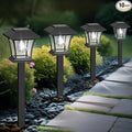 Sparkblaze 10 Pack Solar Pathway Lights Outdoor, LED Solar Yard Lights Dusk to Dawn Solar Garden Lights for Lawn, Walkway, Path & Landscape Lighting. (10, Cold White)