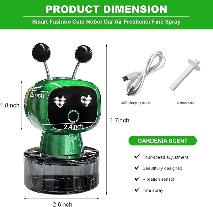 Smart Car Aroma Diffuser – AI Intelligent Automatic Fragrance Dispenser | Wireless Car Perfume Device with Adjustable Concentration | Universal Vehicle Essential Oil Diffuser for Interior Freshness