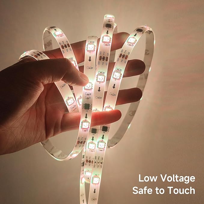 Ailofy Smart LED Strip Lights Pro 16.4ft, 16M Colors Changing, Multi-Scenes, App Control, Work with Alexa/Google Assistant, Dimmable, Sync with Music, WiFi LED Strips for Bedroom, Living Room
