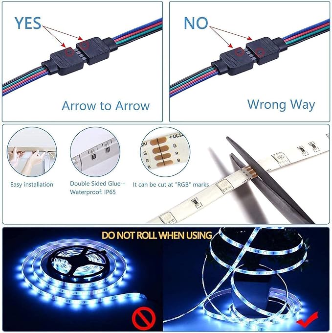RV Awning Lights Kit, 20FT RGB Dimmable Waterproof 12V Camper Awning Strip Lights with APP/Remote Control, Sound Music Sync, RV Exterior Lighting for Party Motorhome Travel Trailer