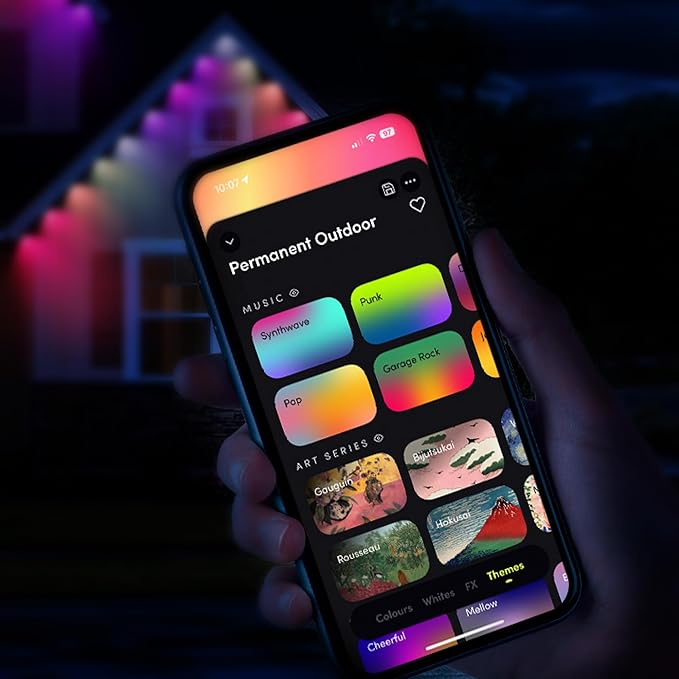 LIFX 50ft Permanent Outdoor Light Extension, Smart RGBW LED Strip, Wi-Fi Enabled, Supercolor, Compatible with Alexa, Google, Requires 50ft Base Kit, for Holiday & Everyday Use, LFXSL50-30/LED/50EXT