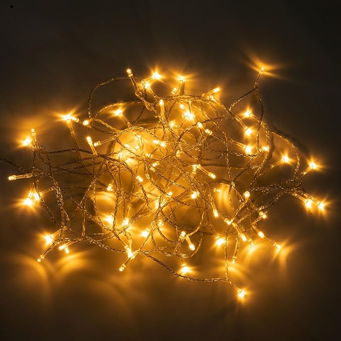 LED Fairy String Lights, 10M/32.8ft Decorative LED Firefly String Lights Garden Home Party Wedding Festival Decorations Crafting Battery Operated Lights, Warm White Includes Controller