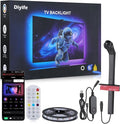 Diyife 16.4ft TV LED Backlight with AR Sensors Sync to 65-75 Inch TVs [Upgraded], Smart TV Backlight Strip, Remote and APP Control, Real-Time Synchronization, 99+ Scene Modes, Music Modes
