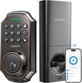 Arpha Keyless Entry Door Lock, WiFi Smart Keypad Front Door Deadbolt, Supports Amazon Alexa Voice Control, Google Assistant, Online App Control, Anti-Peeping Password, One-Time Code, Auto Lock