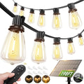 addlon 198(192+6) FT Solar String Lights Outdoor Waterproof with Remote, 96+8 LED Shatterproof Bulbs, Dimmable & Timable, Solar Lights Outdoor, Patio Lights for Garden,Backyard,Party,Camping Decor