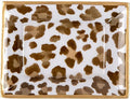Jaye's Studio Leopard Cream Enameled Rectangle Catch All Tray, Jewelry Tray for Bathroom, Vanity - Decorative Landry Tray