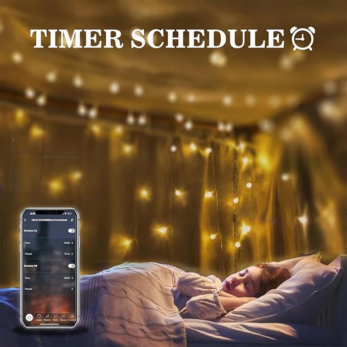 65.6ft Smart RGB LED Strip Lights (2×32.8ft) – App & Remote Control, Music Sync Color Changing Lights for Bedroom & Tent