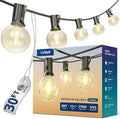 VIPAR Outdoor String Lights, 30FT 13 G40 Bulbs Patio Lights Outdoor Waterproof, Shatterproof Connectable LED Outside Hanging Light for Balcony, Backyard, Porch, Garden, Deck, Bistro, 2700K Dimmable