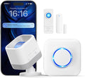 WiFi Motion Sensor, Smart Motion Detector Kit with Phone App Alerts, Includes Gateway Hub, PIR Motion Sensor, Doorbell Button, Door Sensor, DIY Burglar Alarm for Home Business Apartment (Only 2.4GHz)