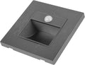 PRETYZOOM LED Recessed Motion Sensor Step Light for Indoor Stairs Warm White Aisle Lighting 3-Pack for Hallways Bedrooms and Decks