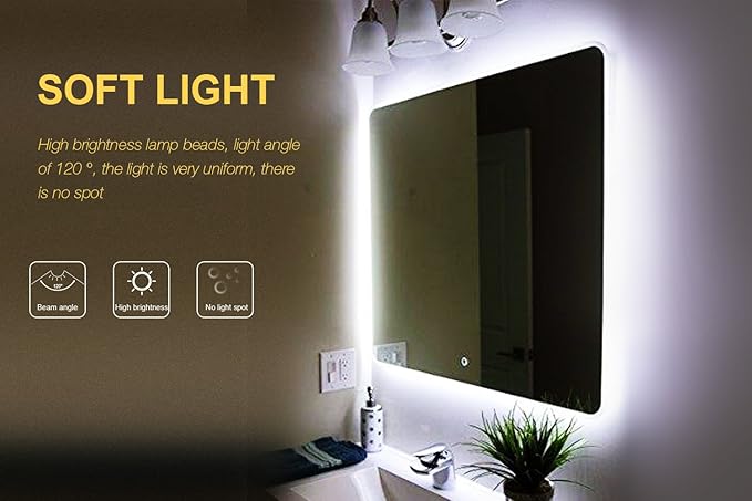 ViLSOM Led Vanity Mirror Lights Kit, 13ft/4M 240 LEDs Make-up Vanity Mirror Light for Vanity Makeup Table Set with Dimmer and Power Supply, Mirror not Included