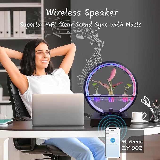 Mothers Day Decorations Lights with Bluetooth Speaker RGB Color Changing Table Ambient Plant Growth Lights Gifts for Mom Mother Women Home Christmas Valentines Mother's Day Decor (Plant Not Included)